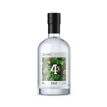 Bio Dill Akvavit "Bornholm" aus Dänemark mit Geschenkbox. 0,5l, Alk. 38% Vol.
