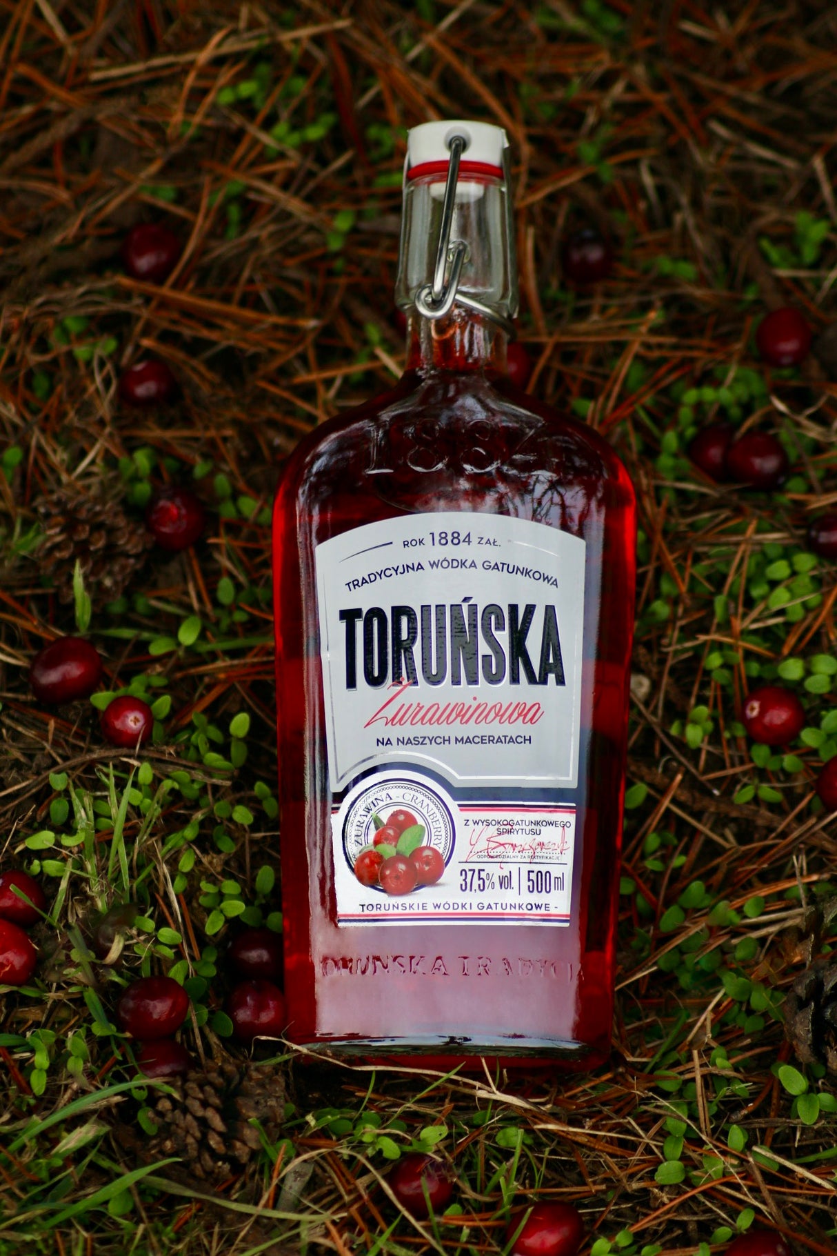 Cranberry Wodka Torunska mit Cranberries