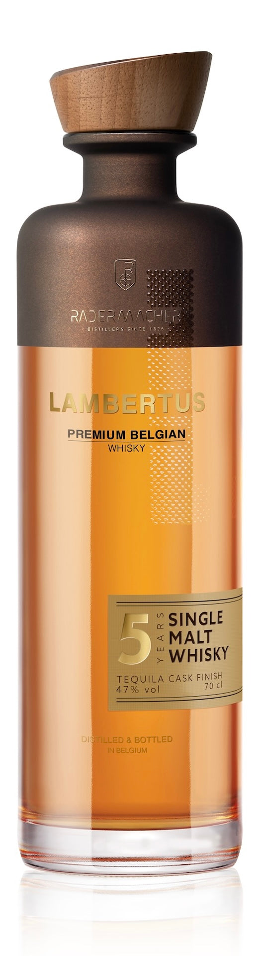 Lambertus Single Malt 5 Jahre Tequila Cask Finish Whisky aus Belgien. 0,7l, 47 % Vol.