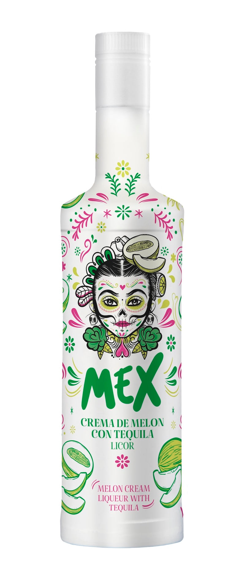Melonen-Tequila Likör mit Sahne „Mex“, 0,7 l, Alk. 15 % Vol.
