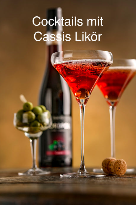 Cocktails mit Cassis Likör