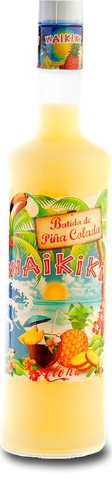 „Waikiki Batida de Pina Colada“ tropischer Likör mit Sahne. 0,7l, Alk. 16% Vol.