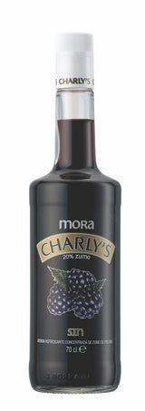 Charly's alkoholfreies Brombeergetränk, 70 cl Flasche mit 20% Fruchtsaft.