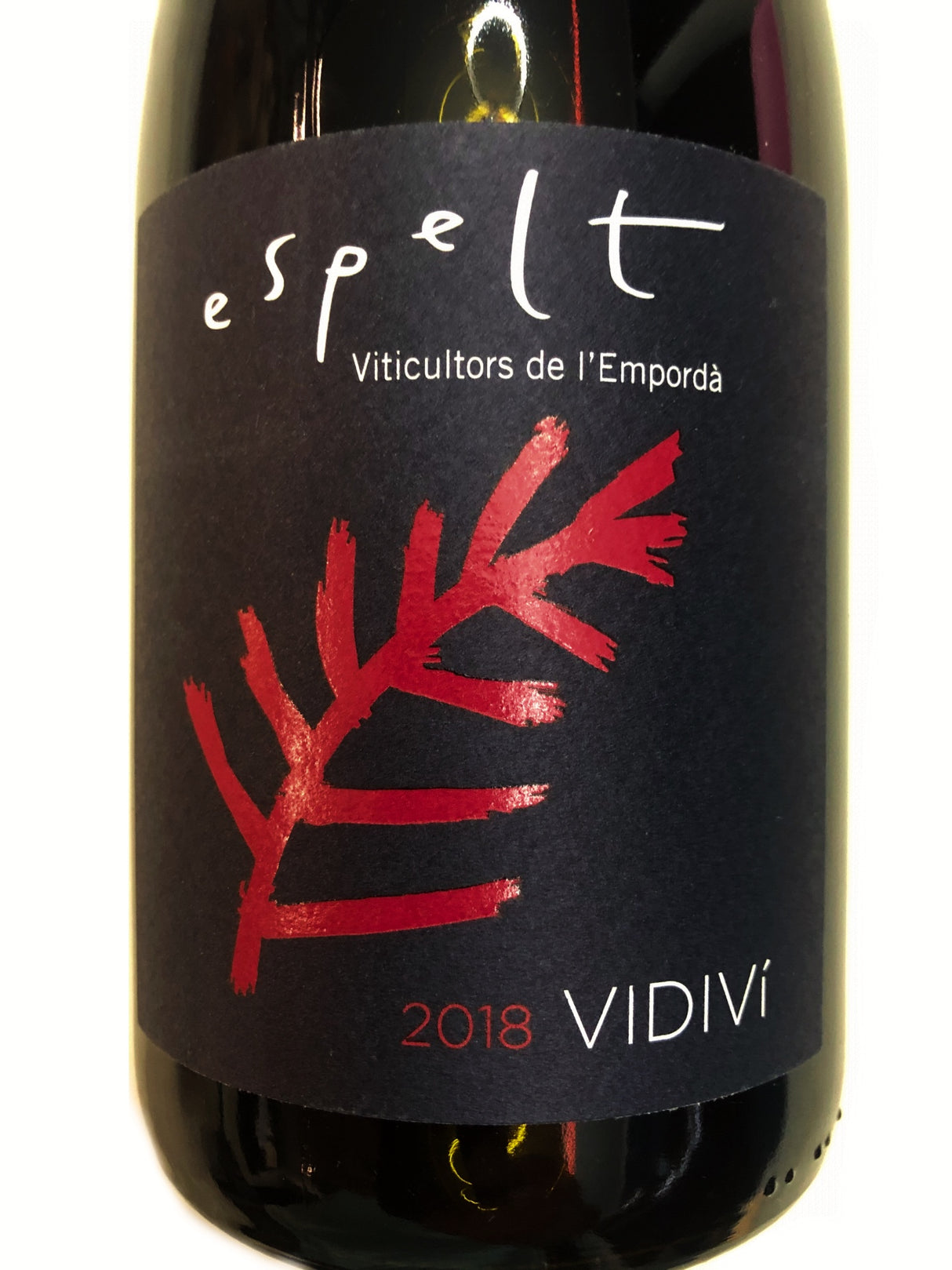 Espelt Vidivi 2018 Bio Rotwein Etikett