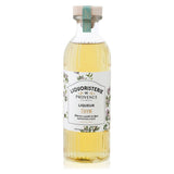 Fleur de Thym Thymianlikör der Liquoristerie de Provence in geriffelter Flasche mit Kräuteretikett und Holzkorken.