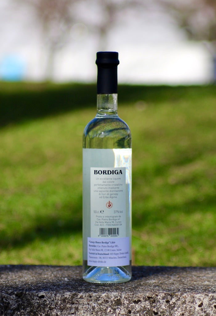 Genepy Bianco Bordiga 50cl Rueckseite