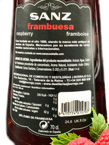 Himbeere Sirup Sanz Etikett Rueckseite