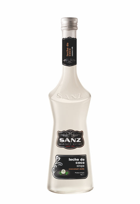 Kokosmilch Sirup "Sanz" für exotische Cocktails. 0,7 l