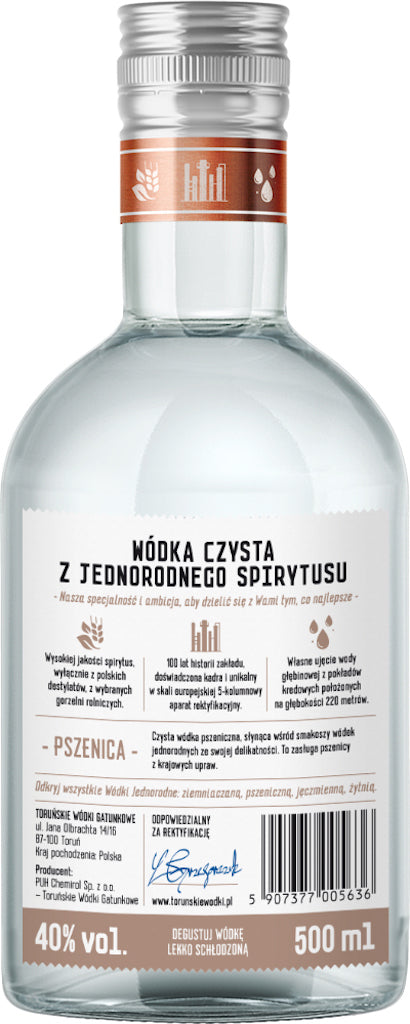 Polnischer Vodka aus Weizen "Jednorodna"