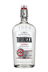 Flasche Toruńska Czysta Wodka, polnischer Wodka mit 40 % Vol. Alkohol, in Glasflasche mit Bügelverschluss, 500 ml.