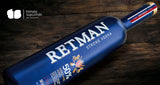 Retman Strong Vodka. Art-Design-Flasche