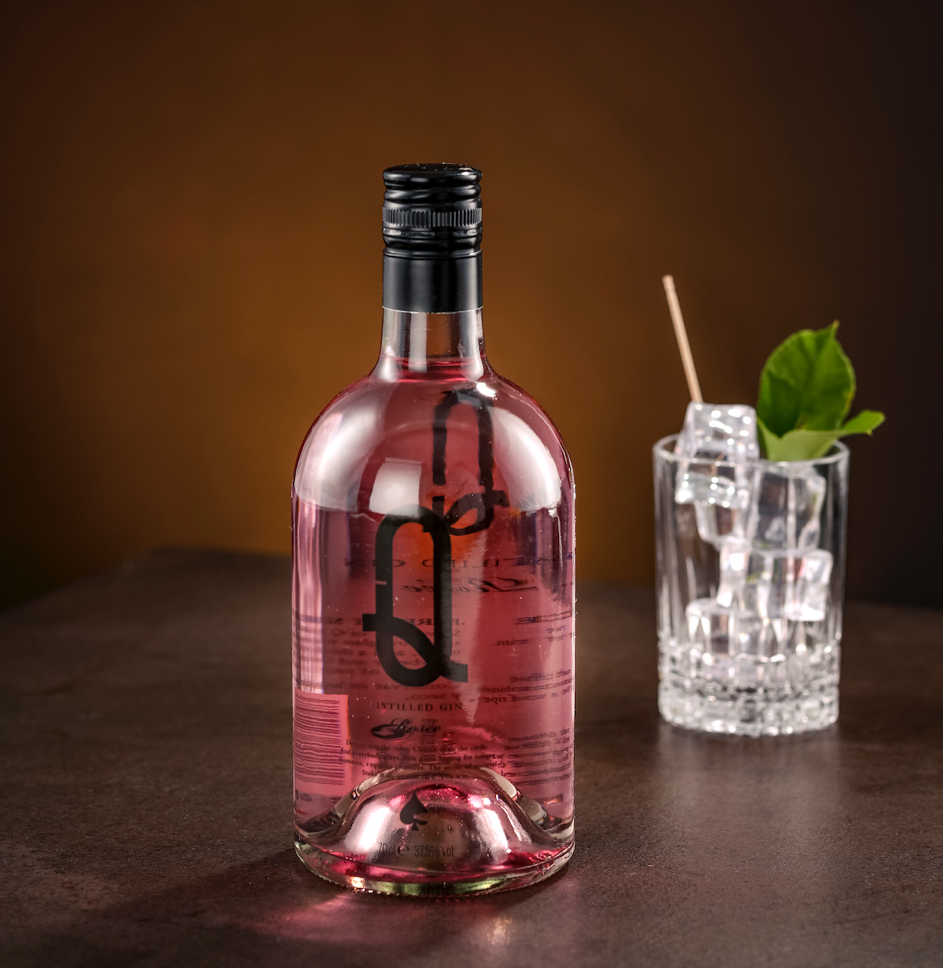 Rose Gin Q mit Glas