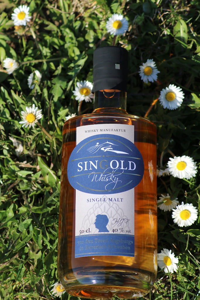 Singold Whisky aus Bayern Sigle-Malt und Kamille