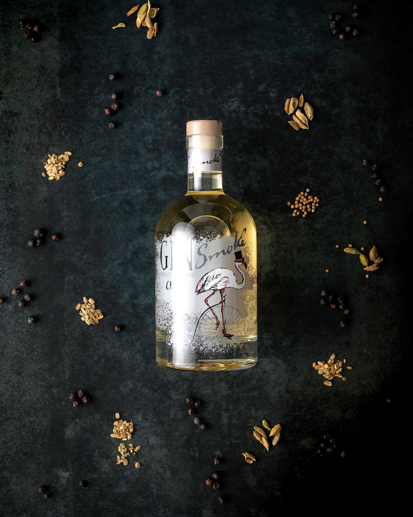 Smoke Gin "Ciais Bordiga" mit Botanicals