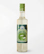 Bornholmer Sommer Akvavit aus Dänemark in klarer Flasche mit grünem Etikett und Schraubverschluss