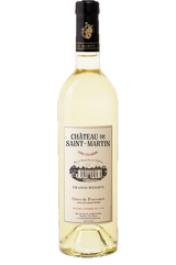 Château de St Martin Grande Réserve Blanc Weißwein aus der Provence Cru Classé Flasche mit hellem Farbton und Etikett