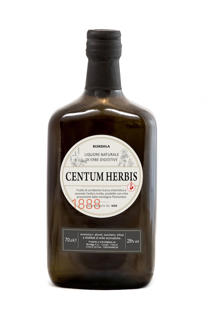 Amaro Centum Herbis Bordiga. Kräuterlikör aus Piemont, Italien. 0,7